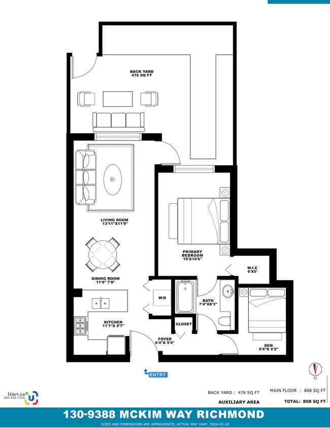 130 - 9388 Mckim Way, Condo with 2 bedrooms, 1 bathrooms and 1 parking in Richmond BC | Image 29