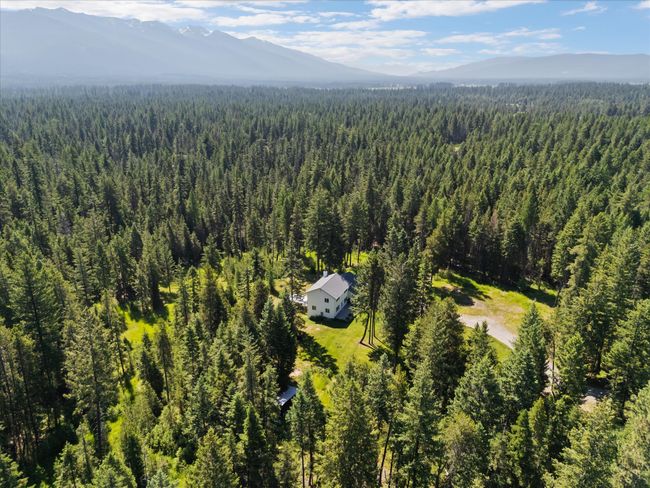 View of subject property with a heavily wooded area and mountains | Image 47