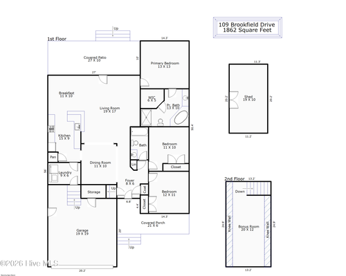 109 Brookfield Dr, Wilmington, NC, 28405-8415 | Card Image
