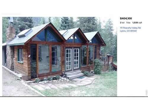 111 Peaceful Valley Rd, Lyons, CO, 80540 | Card Image