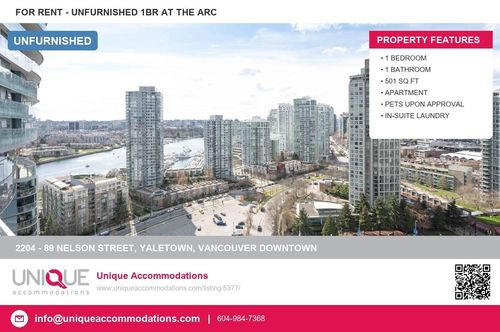 2204-89 Nelson St, Vancouver, BC, V6Z0E7 | Card Image
