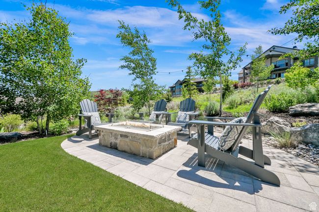 View of patio / terrace with a fire pit | Image 67
