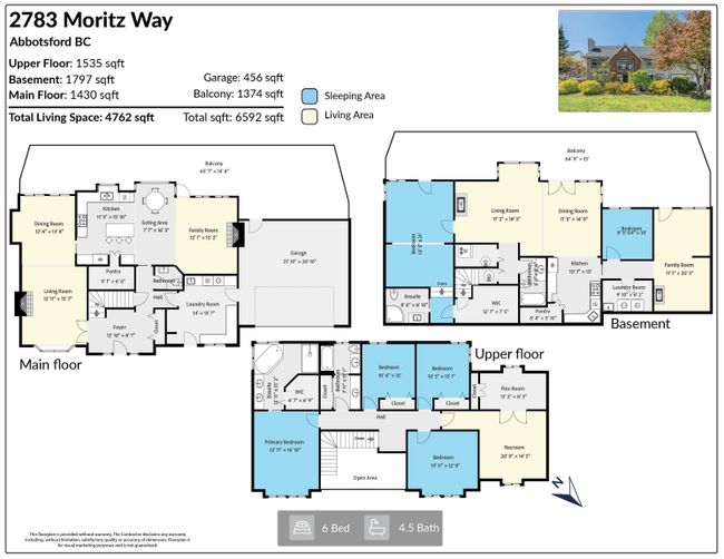 2783 St Moritz Way, House other with 6 bedrooms, 4 bathrooms and 6 parking in Abbotsford BC | Image 3