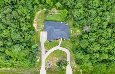 Birds eye view of the acreage. 1 acre is cleared and 1 acre to enjoy the wildlife that is in abundance! | Image 2