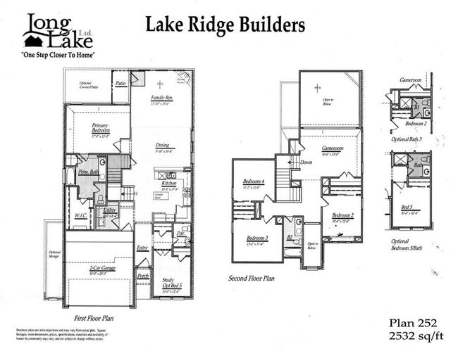 Plan 252 features 5 bedrooms, 4 full baths, and over 2, 500 square feet of living space. | Image 15