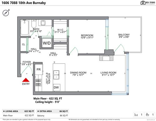 1606-7088 18th Ave, Burnaby, BC, V3N0A2 | Card Image