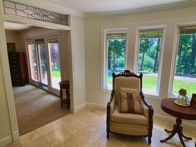 Master bath, transom window over doorway to bedroom. Wonderful views of the back. | Image 30