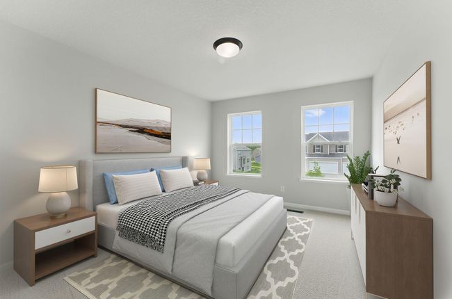 Bedroom #2 upstairs, virtually staged. | Image 8