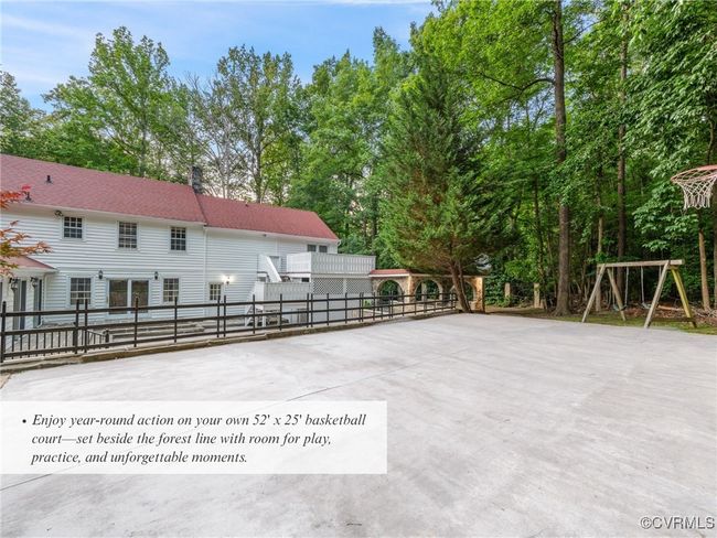 Enjoy year-round action on your own 52' x 25' basketball court—set beside the forest line with room for play, practice, and unforgettable moments. | Image 35