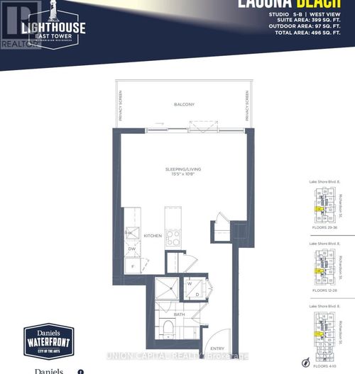 2506-20 Richardson Street, Toronto (Waterfront Communities), ON, M5A0S6 | Card Image
