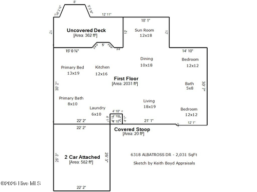 6318 Albatross Dr, New Bern, NC, 28560-7142 | Card Image