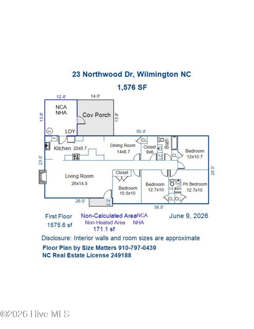 23 Northwood Drive, Wilmington, NC, 28405 | Card Image