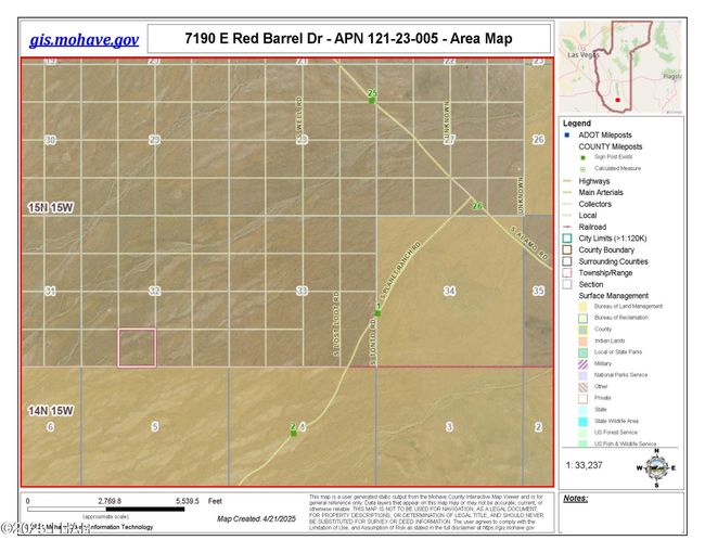 7190 E Red Barrel Dr, House other with 3 bedrooms, 2 bathrooms and null parking in Yucca AZ | Image 61