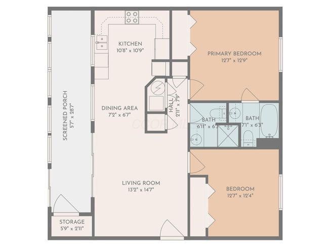 UNIT-102L - 129 Chase Ave, Condo with 2 bedrooms, 2 bathrooms and null parking in Russells Point OH | Image 28