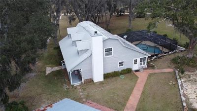 Aerial of Farmhouse Pool Home! | Image 1