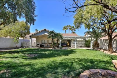 Mature Landscaping with Front and Rear Lawn, Trees, Shrubs on Automatic Irrigation System with Timer | Image 3