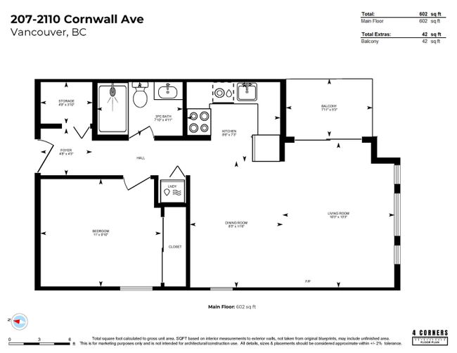 207 - 2110 Cornwall Avenue, Condo with 1 bedrooms, 1 bathrooms and 1 parking in Vancouver BC | Image 20