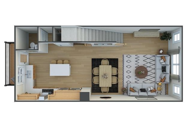 Context at Oakhurst Rockwell Model Home Rendering *actual finishes, structural options, and orientation varies on this home. Furniture not included | Image 23