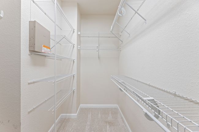 Walk in closet featuring carpet | Image 31