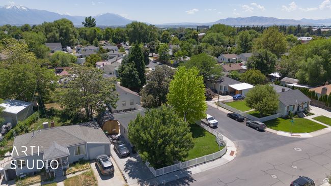 Aerial view of residential area with a mountain backdrop | Image 13