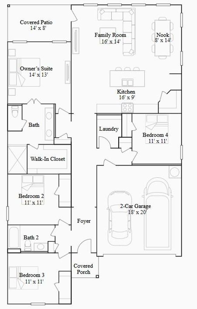 10606 Autumn Trace Dr, House other with 4 bedrooms, 2 bathrooms and 2 parking in Beasley TX | Image 6