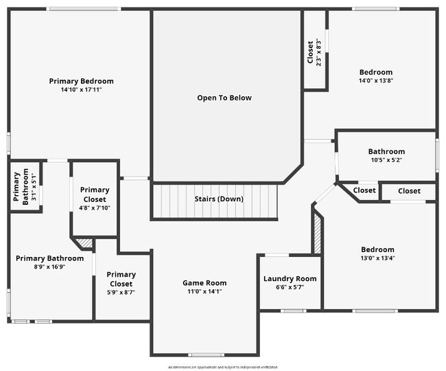 The floor plan - upstairs. | Image 35
