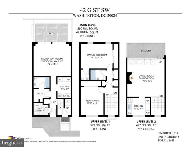 42 G St Sw, Townhouse with 2 bedrooms, 3 bathrooms and null parking in WASHINGTON DC | Image 36