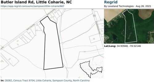 0 Butler Island Road, Roseboro, NC, 28382 | Card Image