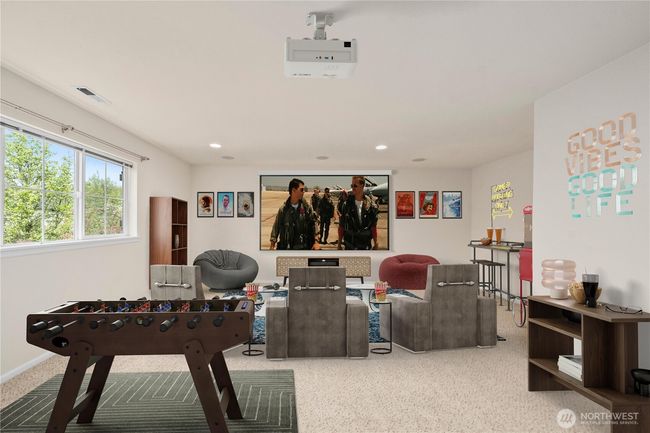 Giant bonus room set up for a theater rec room! | Image 31