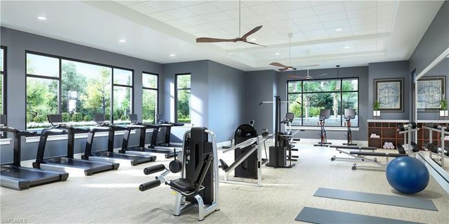 Amenity Center fitness studio (virtual rendering) | Image 28