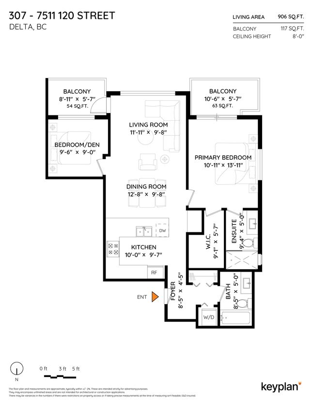 307 - 7511 120 St, Condo with 2 bedrooms, 2 bathrooms and 2 parking in Delta BC | Image 34