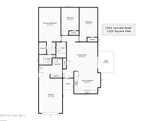 1544 Lanvale Rd Ne, Leland, NC, 28451-8040 | Card Image