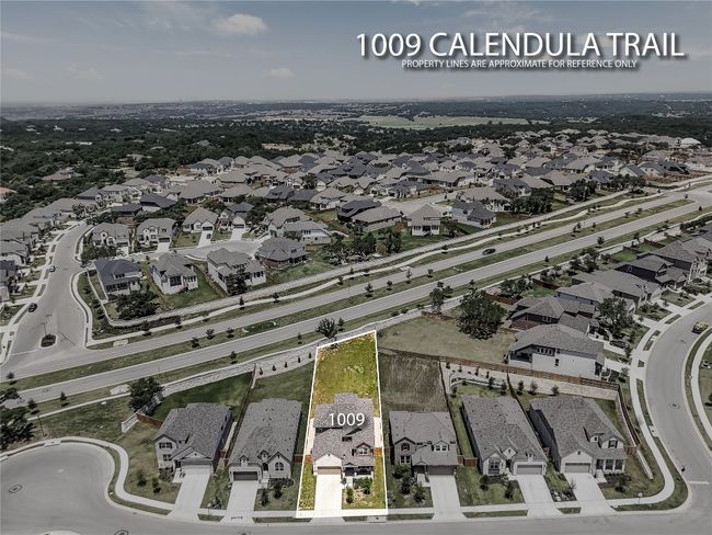Aerial perspective of suburban area with property parcel outlined | Image 37