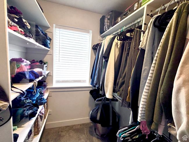 Walk in closet with carpet | Image 7