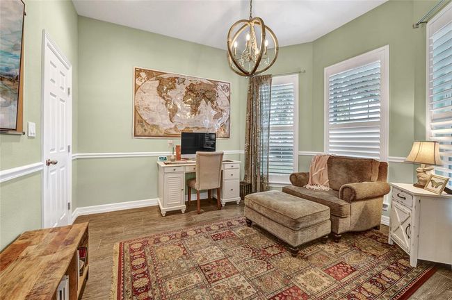 This office space, off the front of the home could flex as a 5th bedroom or nursery, as a closet was added during the remodel. | Image 16