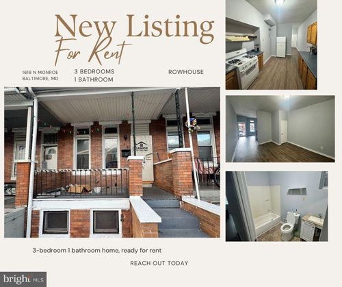 1618 N Monroe St, BALTIMORE, MD, 21217-1613 | Card Image