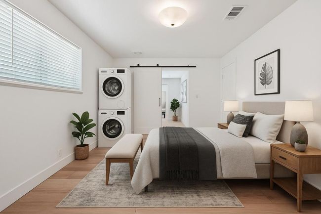 Downstairs flex room with w/d hookups (virtually staged as a 5th bedroom) | Image 24