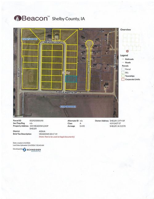 Lot 19 104 Meadow Loop, Shelby, IA, 51570 | Card Image