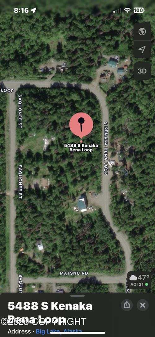 5488 S Kenaka Bena Loop, Big Lake, AK, 99623-8500 | Card Image