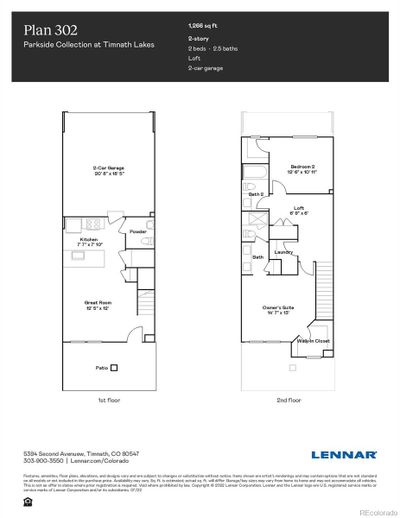 D - 14553 W 91st Drive, Townhouse with 2 bedrooms, 1 bathrooms and 2 parking in Arvada CO | Image 2