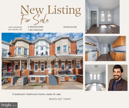 1618 N Monroe St, BALTIMORE, MD, 21217-1613 | Card Image