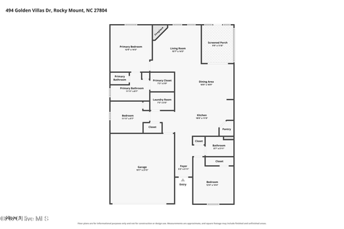 494 Golden Villas Dr, Rocky Mount, NC, 27804-5930 | Card Image
