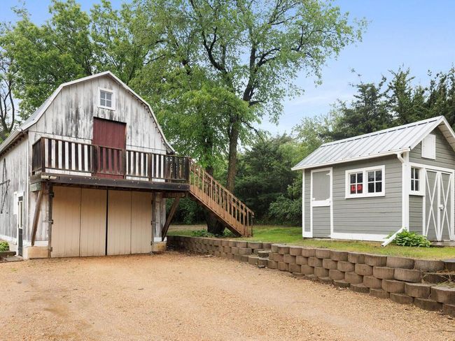 Garage with loft above. The sky is the limit for what this space can be used for. Also a view of the shed | Image 7