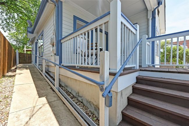 On the North side of the house is a long ramp leading to a back door. | Image 5