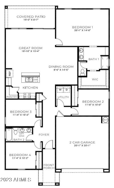 2175 W Spaulding Avenue, House other with 4 bedrooms, 2 bathrooms and null parking in Apache Junction AZ | Image 2