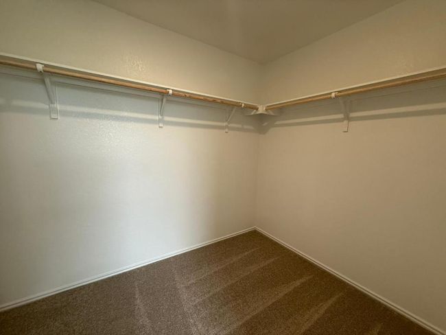Spacious closet featuring dark carpet | Image 28