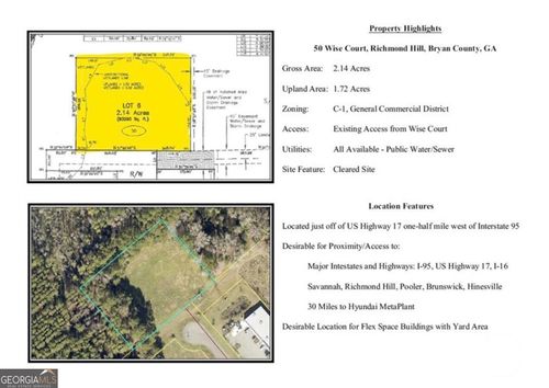 50 Wise Court, Richmond Hill, GA, 31324 | Card Image