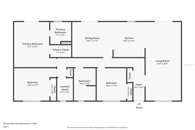 2601 Bay Blvd, House other with 3 bedrooms, 2 bathrooms and null parking in INDIAN ROCKS BEACH FL | Image 24
