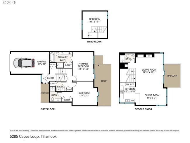 5285 Capes Loop, House attached with 3 bedrooms, 3 bathrooms and 1 parking in Tillamook OR | Image 15
