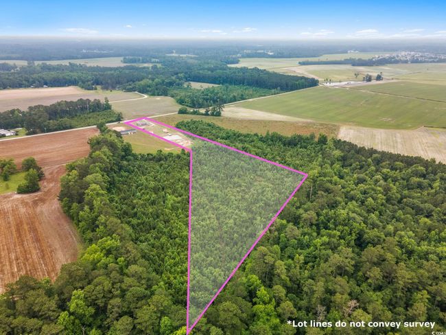 View of rural area with property parcel outlined and extensive farmland | Image 39